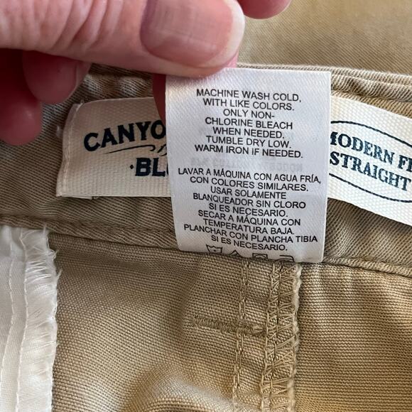 Canyon River Blues Mid-Rise Modern Fit Straight Wide Leg Pants Khaki Tan NWT 8 - Picture 12 of 12